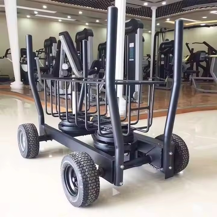 Fitness Equipment - عربة دفع وسحب لتدريب القوة والمقاومة