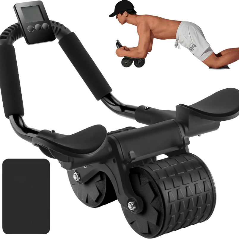 Ab Roller Wheel With Elbow Support - كوع دعم الارتداد التلقائي عجلة البطن